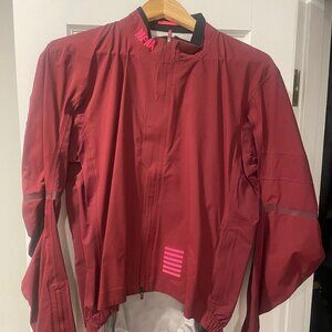 RAPHA Pro Team Race Cape Rain Jacket - Large - Dark Red